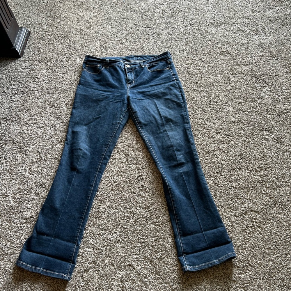 The Limited 312 size 14R boot cut dark denim